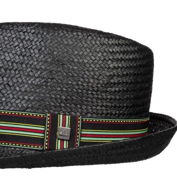 Quiksilver Accessories Quiksilver Shooter Mens Black Straw Hat Size
